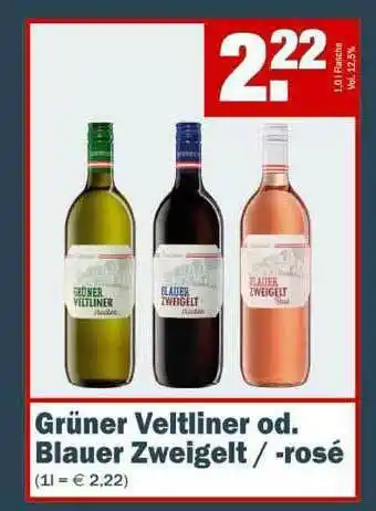 Fränky Getränke Grüner Veltliner Oder Blauer Zweigelt Oder -rosé Angebot