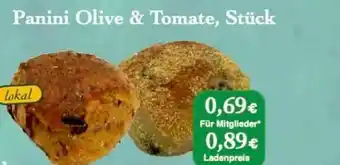 LPG Biomarkt Panini Olve & Tomate, Stück Angebot