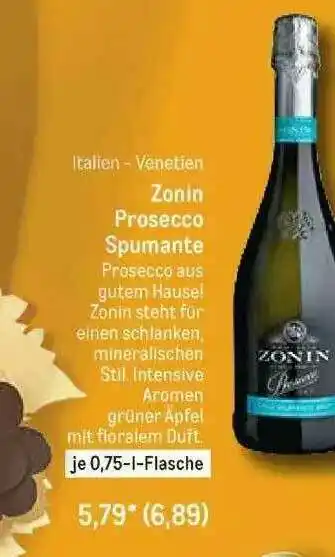 METRO Italien-veneten Zonin Prosecco Spumante Angebot