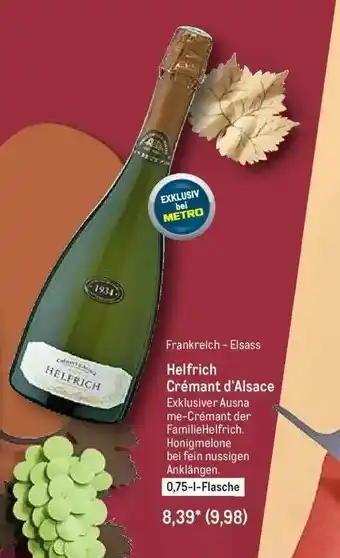 METRO Frankreich-elsass Helfrisch Crémant D'alsace Angebot