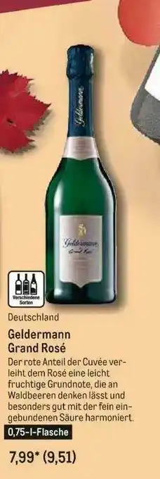 METRO Deutschland Geldermann Grand Rosé Angebot