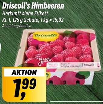 Simmel Driscoll's Himbeeren 125 g Schale Angebot