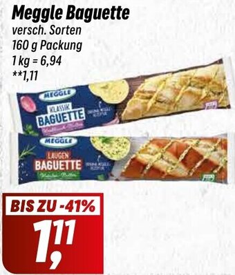 Simmel Meggle Baguette 160 g Packung Angebot