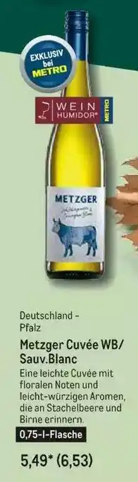 METRO Deutschland-pfalz Metzger Cuvée Wb- Sauv. Blanc Angebot