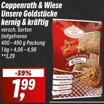 Simmel Coppenrath & Wiese Unsere Goldstücke kernig & kräftig 400-490 g Packung Angebot