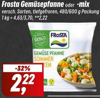 Simmel Frosta Gemüsepfanne oder mix 480/600 g Packung Angebot