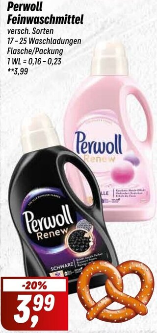 Simmel Perwoll Feinwaschmittel 17-25 Waschladungen Angebot