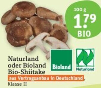 tegut Naturland oder Bioland Bio-Shiitake 100 g Angebot
