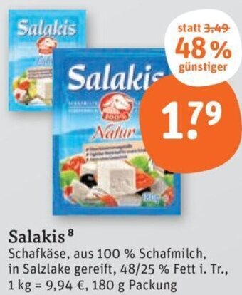 tegut Salakis 180 g Packung Angebot