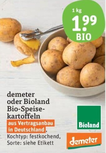 tegut demeter oder Bioland Bio-Speisekartoffeln 1 kg Angebot