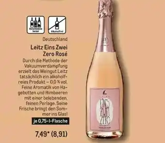 METRO Deutschland Leitz Eins Zwei Zero Rosé Angebot