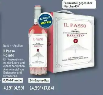 METRO Italien-apulien Ll Passo Rosato Angebot