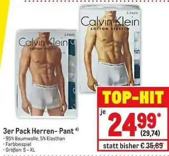 METRO Calvin Klein 3er Pack Herren-pant Angebot