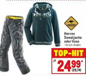 METRO Roadsign Herren Sweatjacke Oder Hose Angebot