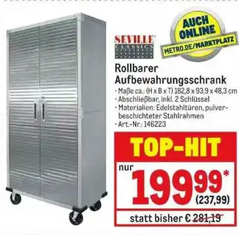 METRO Seville Rollbarer Aufbewahrungsschrank Angebot