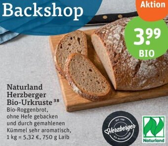 tegut Naturland Herzberger Bio-Urkruste 750 g Laib Angebot