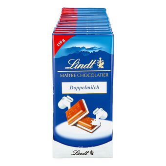 Netto Marken-Discount Lindt maitre doppelmilch schokolade 110 g, 19er pack Angebot