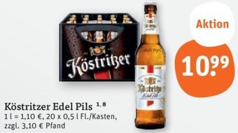 tegut Köstritzer Edel Pils 20x0,5 L Fl./Kasten Angebot