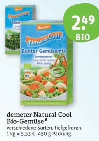 tegut demeter Natural Cool Bio-Gemüse 450 g Packung Angebot