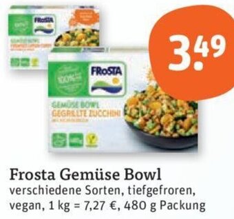 tegut Frosta Gemüse Bowl 480 g Packung Angebot