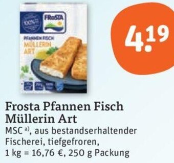 tegut Frosta Pfannen Fisch Müllerin Art 250 g Packung Angebot