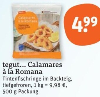 tegut tegut Calamares à la Romana 500 g Packung Angebot