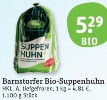 tegut Barnstorfer Bio-Suppenhuhn 1.100 g Stück Angebot