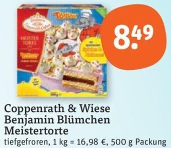 tegut Coppenrath & Wiese Benjamin Blümchen Meistertorte 500 g Packung Angebot