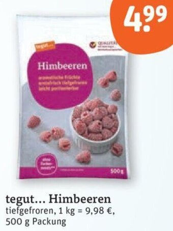tegut tegut Himbeeren 500 g Packung Angebot