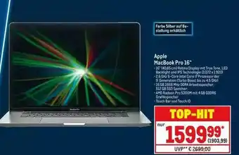 METRO Apple Macbook Pro 16” Angebot