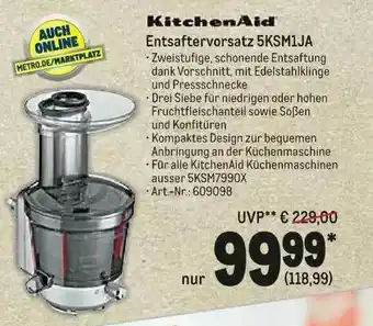 METRO Kitchenaid Entsaftervorsatz 5KSMIJA Angebot