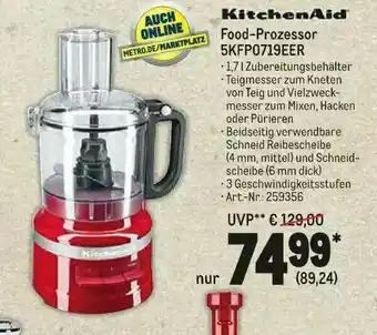 METRO Kitchenaid Food-prozessor 5KFP0719EER Angebot