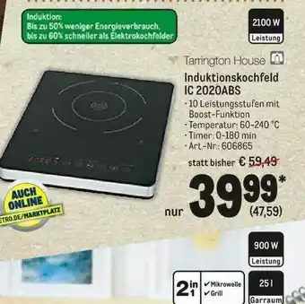 METRO Tarrington House Induktionskochfeld IC 2020ABS Angebot