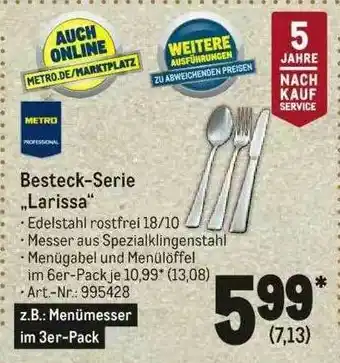 METRO Besteck-serie „larissa” Angebot