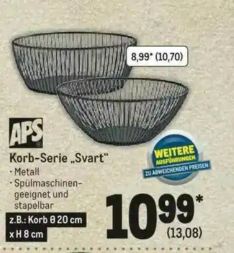 METRO Aps Korb-serie-svart Angebot