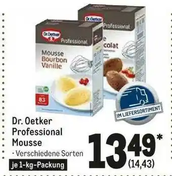 METRO Dr Oetker Professional Mousse Angebot