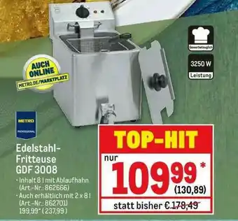 METRO Metro Professional Edelstahl-fritteuse Gdf 3008 Angebot