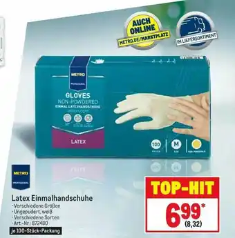 METRO Latex Einmalhandschuhe Metro Professional Angebot