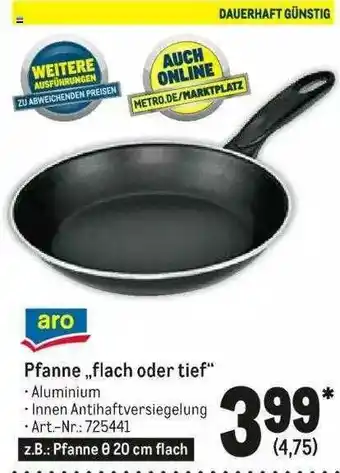 METRO Aro Pfanne „flach Oder Tief” Angebot