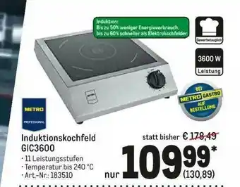 METRO Metro Professional Induktionskochfeld Gic3600 Angebot