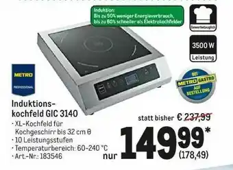 METRO Metro Professional Induktionskochfeld Gic3140 Angebot