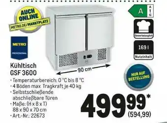 METRO Metro Professional Kühltisch Gsf 3600 Angebot