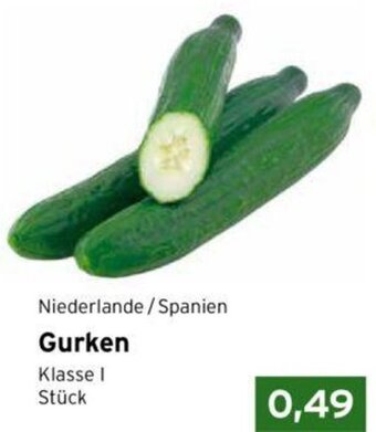 CAP Markt Niederlande/Spanien Gurken Angebot