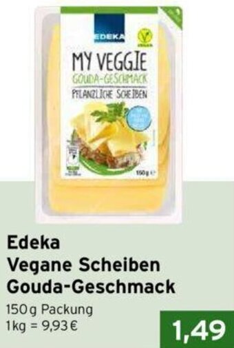 CAP Markt Edeka Vegane Scheiben Gouda-Geschmack 150 g Packung Angebot