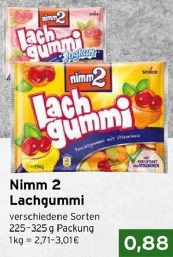 CAP Markt Nimm 2 Lachgummi 225-325 g Packung Angebot