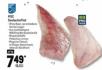 METRO Msc Seelachsfilet Protrace Angebot