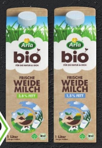Handelshof Arla Frische Bio Weidemilch 1 L Packung Angebot