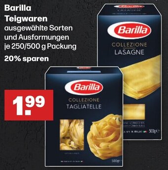 Handelshof Barilla Teigwaren 250/500 g Packung Angebot