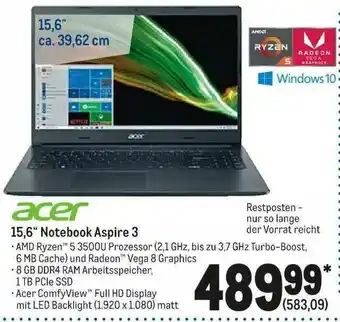 METRO Acer 15.6 Angebot