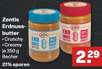 Handelshof Zentis Erdnussbutter 350 g Becher Angebot